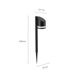 Philips LED 8720169265608 Fyve solární zahradní svítidlo LED 1.5 W černá