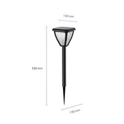 Philips LED 8720169265721 Vapora solární zahradní svítidlo LED 1.5 W černá