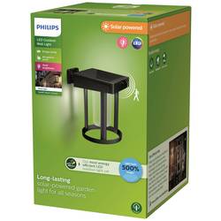 Philips LED Camill 8720169263932 venkovní solární nástěnné osvětlení s PIR senzorem LED 1.4 W černá