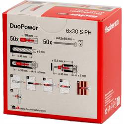 Fischer 535463 DUOPOWER 6x30 S PH LD 2komponentní hmoždinka 30 mm 6 mm 50 ks