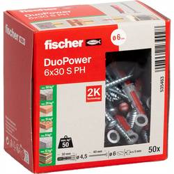 Fischer 535463 DUOPOWER 6x30 S PH LD 2komponentní hmoždinka 30 mm 6 mm 50 ks