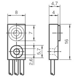 Pepperl+Fuchs indukční senzor přiblížení 8 x 4,7 mm zarovnaná PNP NBB1,5-F79-E2