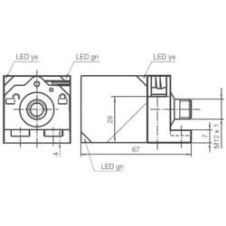 Pepperl+Fuchs indukční senzor přiblížení 40 x 40 mm nezarovnaná PNP NBN40-L2-A2-V1