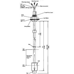 TE Connectivity Sensor EVS722-51 CEVS 722-51 hladinový spínač, 1 spínací kontakt, 1 rozpínací kontakt, 1 A, IP65