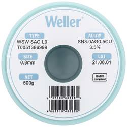 Weller WSW SAC L0 bezolovnatý pájecí cín cívka Sn3,0Ag0,5Cu 500 g 0.8 mm