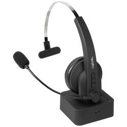 LogiLink BT0059 Headset otevřená (On Ear) Bluetooth® mono černá telefon