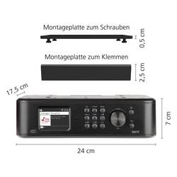 Imperial DABMAN i460 (sw) 22-249-10 internetové kuchyňské rádio, internetové, DAB+, FM, FM, Bluetooth, internet, FM, USB, Wi-Fi, nouzové rádio, Amazon Music,