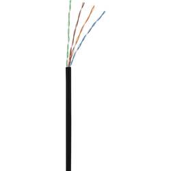 Renkforce RF-5043848 RJ45 síťové kabely, propojovací kabely CAT 5e U/UTP 5.00 m černá s ochranou 1 ks