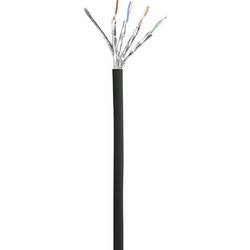 Renkforce RF-5043936 RJ45 síťové kabely, propojovací kabely CAT 6A S/FTP 15.00 m černá samozhášecí 1 ks