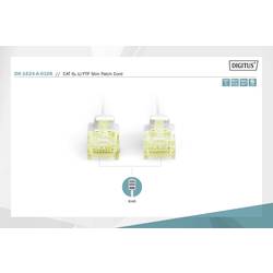 Digitus DK-1624-A-010S RJ45 síťové kabely, propojovací kabely CAT 6A U/FTP 1.00 m šedá stíněný, bez halogenů, dvoužilový stíněný 1 ks