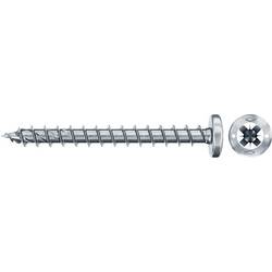 Fischer 670340 Power-Fast II šrouby do dřevotřísky 4.5 mm 50 mm křížová drážka Pozidriv ocel galvanizováno zinkem 200 ks