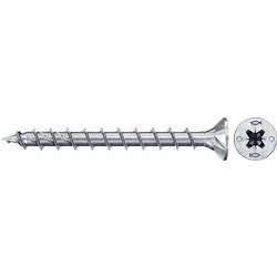 Fischer 670496 Power-Fast II CZF šrouby do dřevotřísky 6 mm 50 mm křížová drážka Pozidriv ocel galvanizováno zinkem 100 ks