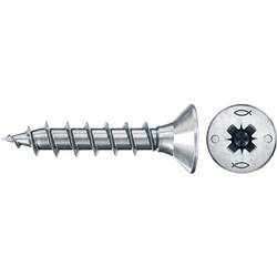 Fischer 670023 Power-Fast II CZF šrouby do dřevotřísky 3 mm 12 mm křížová drážka Pozidriv ocel galvanizováno zinkem 200 ks