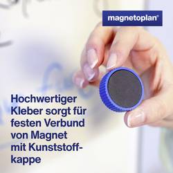 magnetoplan magnet Discofix Magnum (Ø x v) 34 mm x 13 mm kulatý tmavě modrá 10 ks 1660014