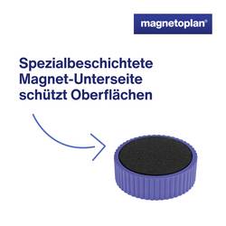 magnetoplan magnet Discofix Magnum (Ø x v) 34 mm x 13 mm kulatý tmavě modrá 10 ks 1660014