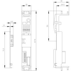 Siemens 3RK1901-1YA01 3RK19011YA01 ukončovací přístrojový konektor pro PLC