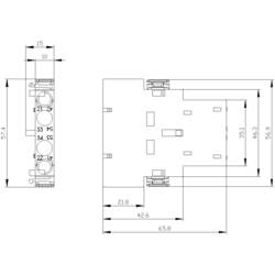 Siemens 3RH2911-1DA11 blok pomocných spínačů zásuvné Vhodné pro značku (relé): Siemens Piece 1 ks