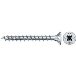 Fischer 670302 Power-Fast II CZF šrouby do dřevotřísky 4.5 mm 45 mm křížová drážka Pozidriv ocel galvanizováno zinkem 100 ks