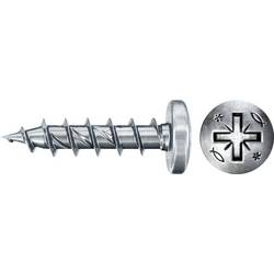 Fischer 670243 Power-Fast II šrouby do dřevotřísky 4 mm 25 mm křížová drážka Pozidriv ocel galvanizováno zinkem 200 ks
