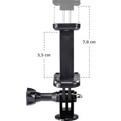 Hama stolní stativ 1/4palcové min./max.výška=20 - 90 cm černá vč. držáku smartphonu