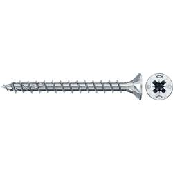 Fischer 670204 Power-Fast II CZF šrouby do dřevotřísky 4 mm 40 mm křížová drážka Pozidriv ocel galvanizováno zinkem 300 ks