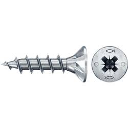 Fischer 670283 Power-Fast II CZF šrouby do dřevotřísky 4.5 mm 16 mm křížová drážka Pozidriv ocel galvanizováno zinkem 200 ks
