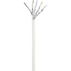 Renkforce RF-5044036 RJ45 síťové kabely, propojovací kabely CAT 6A S/FTP 5.00 m bílá s ochranou, samozhášecí 1 ks