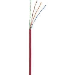 Renkforce RF-5044012 RJ45 síťové kabely, propojovací kabely CAT 5e U/UTP 3.00 m červená s ochranou 1 ks