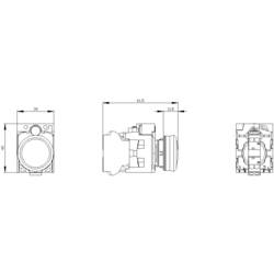 Siemens 3SU1106-6AA20-3AA0 světelný hlásič 1 ks