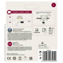 Paulmann 93405 Cole Coin LED vestavné svítidlo, LED, 6 W, bílá, zlatá