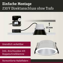 Paulmann 93409 Cole Coin vestavné svítidlo, LED, 6 W, bílá, stříbrná