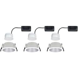 Paulmann 93410 Cole Coin vestavné svítidlo, LED, 6 W, bílá, stříbrná, sada 3 ks