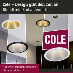 Paulmann 93410 Cole Coin vestavné svítidlo, LED, 6 W, bílá, stříbrná, sada 3 ks