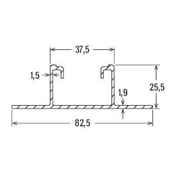 Fischer 512195 SolarFlat Blechdach 400 AL Střešní lišta