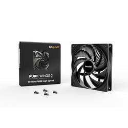 BeQuiet Pure Wings 3 PC větrák s krytem černá (š x v x h) 140 x 25 x 140 mm