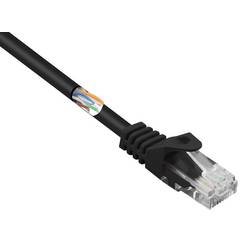 Renkforce RF-5047434 RJ45 síťové kabely, propojovací kabely CAT 5e U/UTP 0.50 m černá s ochranou 1 ks