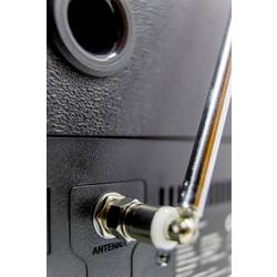 soundmaster DAB970BR1 DAB970BR1 stolní rádio, DAB+, FM, AUX, Bluetooth, CD, USB, s USB nabíječkou, vč. dálkového ovládání, funkce alarmu, hnědá