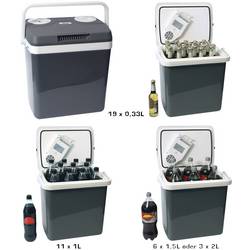 Dino KRAFTPAKET AC/DC chladicí box a topný box Energetická třída (EEK2021): E (A - G) termoelektrický (peltierův článek) 12 V, 230 V šedá 25 l 18 °C pod