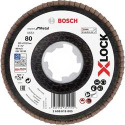 Bosch Accessories 2608619805 X551 vějířovitý brusný kotouč Průměr 125 mm Ø otvoru 22.23 mm Zrnitost 80 1 ks
