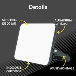 Müller-Licht Orlando 21600073 venkovní LED reflektor 30 W Barvy světla (LED svítidlo): neutrální bílá