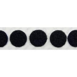VELCRO® E20102233011425 kulaté suché zipy, lepicí, flaušová část, (Ø) 22 mm, černá, 1000 ks