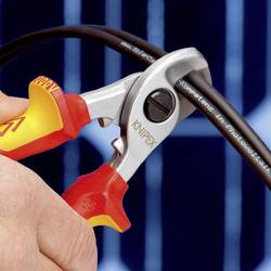 Knipex 95 16 165 T kabelové nůžky Vhodné pro (odizolační technika) hliníkový a měděný kabel, jedno- a vícežilový 15 mm 50 mm²
