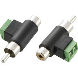 TRU COMPONENTS cinch adaptér cinch zástrčka - cinch zásuvka, šroubovací 1 ks