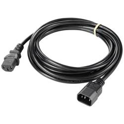 Sygonix SY-5044234 IEC prodlužovací kabel černá 3.50 m