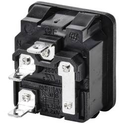 TRU COMPONENTS TC-10088372 IEC zástrčka C13/C14 C14 zástrčka, vestavná rovná Počet kontaktů: 3 10 A černá 1 ks