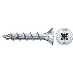 Fischer 670488 Power-Fast II šrouby do dřevotřísky 6 mm 30 mm křížová drážka Pozidriv ocel galvanizováno zinkem 200 ks