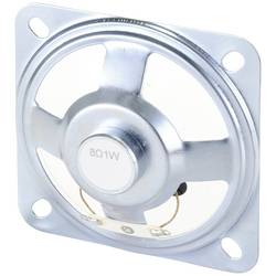 TRU COMPONENTS mini reproduktor 7.7 cm 1 W 8 Ω 91 dB Plastová membrána, Transparentní membrána