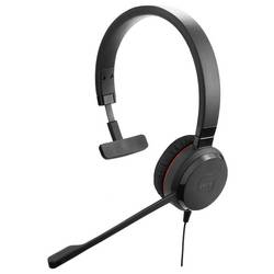 Jabra Evolve 30 II Headset otevřená (On Ear) kabelová stereo černá Potlačení hluku, Redukce šumu mikrofonu headset, regulace hlasitosti, Vypnutí zvuku