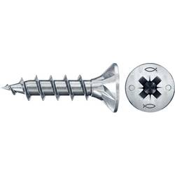 Fischer 670291 Power-Fast II CZF šrouby do dřevotřísky 4.5 mm 25 mm křížová drážka Pozidriv ocel galvanizováno zinkem 200 ks
