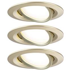 Paulmann 92406 Nova Coin LED vestavné svítidlo, LED, 6 W, zlatá (matná), sada 3 ks